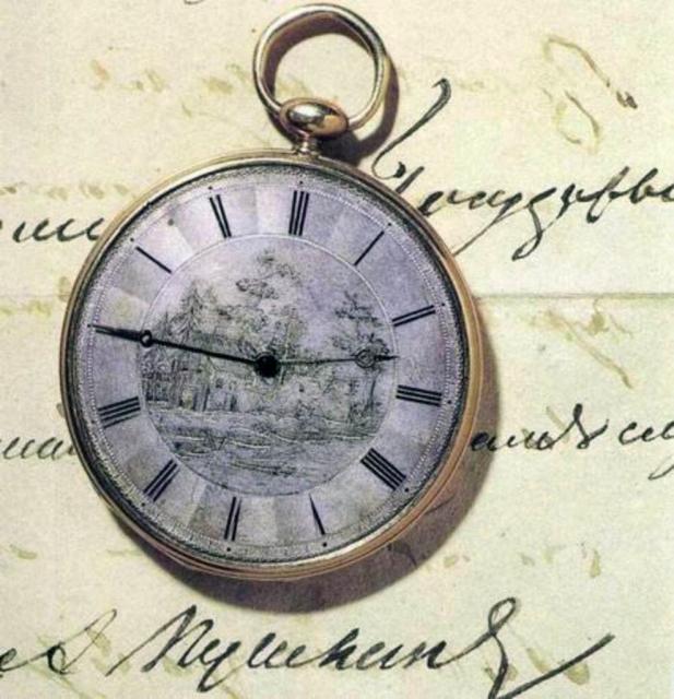 Alexandr Sergeevich Pushkin gold pocket watch.jpg