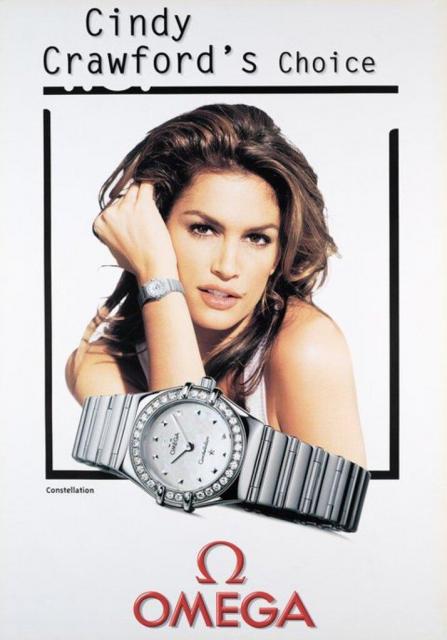 Omega Constellation Cindy Crawford's Choice watch AD.jpg