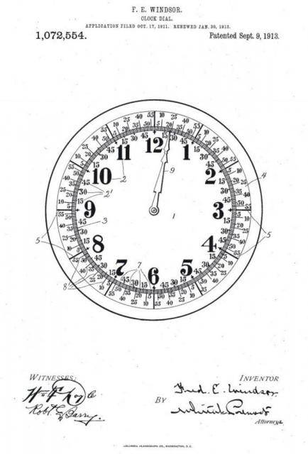 One Hand Clock Corporation patent USA 1072554 9.09.1913.jpg